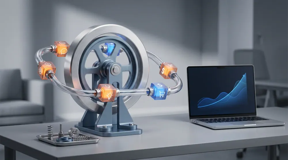 4. 增长飞轮：新品迭代、老客复购与投放协同