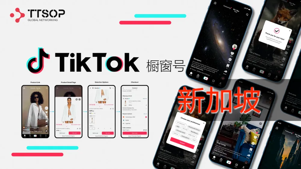 新加坡TikTok橱窗号